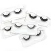 1 Pair 3D Faux Mink Eyelashes Wholesale Natural Long Thick Fluffy False Eyelash Lash Extension with Colorful Box