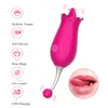 Gspot Licking Rose Вибратор Стимулятор клитора Силиконовый язык Лизание киски Массаж Мастурбатор Оральные вибраторы Секс-игрушки для женщин5833685
