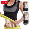 CXZD Plus Storlek S-6XL Kvinnor Neopren Shapewear Trainer Push Up Vest Tummy Belly Girdle Body Shaper Waist Cincher Corset