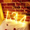 Novo Bom Luzi Lâmpada de Néon Flexível Lâmpada Personalizada Letras de Iluminação Digital Lâmpada Creative Publicidade Creative Decorative Light D2.5