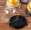 Круглое яйцо Yolk Biscuit Plastic Blister Box Маленькие Торт Упаковочные коробки Бристыря Чехол Оптовая 2 Стиль 2 Цвета SN5460