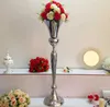 98cm Tall Vintage Flower Vase Pot Party Decoration Metal Trumpet Wedding Marriage Ceremony Anniversary Centerpiece Decor