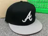 2021 Camiseta Nueva Atlanta Sombreros Hombre Bonita letra un gorras de beisbol vuxen pico plana gorra ajustada hip hop hombres mu267e