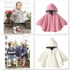 Bebê inverno meninas casaco bebês jaquetas com capuz vestido infantil-vestuário recém-nascido poncho outerwear bebê menina roupa roupa roupas 210413