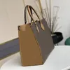 M45321最高品質ONTHEGO MM TOTE BAG M45320 GM女性デザイナーハンドバッグ大容量ショッピングバッグ271B