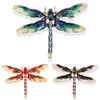 Broches, broches 1pc mode belle strass libellule insecte broche épinglette écharpe boucle femmes cadeau de haute qualité