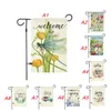 Spring Garden Flag cortile bandiera di benvenuto casa Outdoor stampa fronte-retro Dragonfly auto Banner Bandiere 32 stile T2I51930