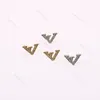 2 Färgkristallörhängen Letter Stud Classic Small Ear Studs Women Party Earrings Birthday Present With Box