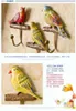 الملونة الطيور مجموعة الإبداعية من ثلاثة السنانير الرياح الشاعرية الزخرفية، معطف الحرفية السنانير جدار ديكور المنزل 210414