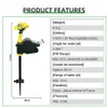 Solaire activé par le mouvement puissant Jet écologique répulsif pour animaux jardin antiparasitaire répulsif #31004 210809