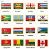 National Flag Broderi Patch Badge Turkiet Nederländerna Kiribati Djibouti Kirgizistan Guinea Guinea-Bissau Kanada