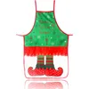 Tablier de noël père noël cuisson femmes cuisine accessoires de cuisine hommes tabliers de café dessin animé robe de noël