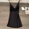 Women's Sleepwear Ladies Nightwear Women Female Sleep Dress Silk Lingerie Sexy Sling Nightdress Nightgown