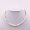 Arrival Classic 7-8mm White Cultured Freshwater Pearl Necklace 17inch length Fashion Women Jewelry Gift