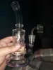 Corona Purple Beaker Coakah Glass Water Water Pipe с сотовым PERC высокий 23 см масляный горелка для горелки 14 мм с прямыми трубками бонги Heady Bong