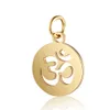 10pcs OM Letter Yoga Symbole Chain Collier Set Femme Aum Hindouisme en acier inoxydable Charme pendant Femme Sœur Sœur Couple Collar Choker Fashion Gold Jewelry