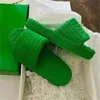 Dames Mode Slippers Groene Handdoek Slippers Luxe Designer Dikke Bottom Furry Womens Schoenen Home Outdoor Mueller Sexy Warme Slipper