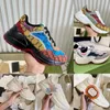 العلامة التجارية الفاخرة مصمم أحذية جلدية Rhyton أحذية رياضية البيج الرجال المدربين Vintage Chaussures السيدات مصممي الأحذية أحذية رياضية حجم 35-46