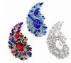 2021 Riesige Luxusbrosche Big Clear Kristalle Rhinestonee Hochzeit Braut Pins Broschen Neue Ankunft Hohe Qualität Atemberaubende Diamante Frauen Pin
