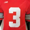 Maillots de Football Ohio State Buckeyes Maillot de Football NCAA College Quinn Ewers Rouge Taille S-3XL Tous Cousus Hommes Jeunesse Home Way