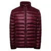 Höst och vinter Mode Boutique Vit Duck Down Warm Casual Stand Collar Casual Mens Down Jacket / Tunna Male Down Coats G1108