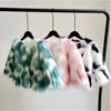 Age 1-12Years Fall Winter Children Jackets Fur Coat Imitation Fox Hair Baby Girls Long Sleeve Thickened Warm Tops Kids Coats Outwear Girl Jacket