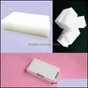 Éponges Tampons À Récurer Housekee Organisation Maison Jardin500 Pcs / Lot Blanc Magique Mélamine Gomme Mti-Éponge Fonctionnelle Sans Sac D'emballage H