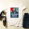 11 färger trump 2024 Jag kommer att vara tillbaka brev T Shirt XS-4XL plus storlek designers kvinnor t-shirt sommar unisex tonårs sport tee outfit tracksuit sweat toppar g503iky