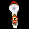 Colorful Eye Glow In The Dark Luminous Pipes Pyrex Thick Glass Smoking Tube Handpipe Portable High Quality Handmade Dry Herb Tobacco Oil Rigs Bong Pipes
