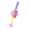 Party Favor Tie Dye Fidget Spinner Luminous Spininng Push Bubble Popet Bransoletka Sensory Zabawki Kider Fingertip Super Dmimmer Fidjet Zabawka