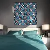Bunte Zebra-Gemälde Wandkunst Poster und Drucke für Wohnzimmer Modern Tier Cuadros Dekoration Große Größe Leinwand Kunst