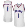 Nikivip Kansas Jayhawks College #13 Wilt Chamberlain Basketball Jerseys #1 Wayne Selden Jr. #23 Wayne Simien Mens costume