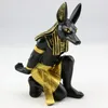 Decorative Objects & Figurines Egyptian Bottle Countertop Wine Holder For Table Modern Anubis Art Statue Design Storage Rack Perfect