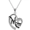 Pendant Necklaces Women's Necklace Classic Exquisite Mom Hollow Out Heart Jewelry Collection For Women Girl AIC88