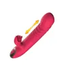 [Magazyn USCA] Thrustruming Rabbit Vibrator G Spot Anal Wibrujący Dildo Dla Kobiet 10 Częstotliwość Stymulacja łechtaczki Osobisty Lizanie Clitoral Lizanie Dorosłych Sex Zabawki dla Para