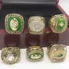 7pcs 1961 1962 1965 1966 1967 1996 2010 Packer Ship Ring Collector 's Display1135516