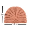 Toddler Infants Fetal Hat enfants Automne Hiver Chaud tricoté Chapeaux Bébé Bonnets De Laine Turban 8 Couleurs