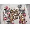 Autumn Winter Tops Women Korean Fashion Sequin Embroidery Flower Loose Knitted Sweater + Harem Pants Two Piece Set Ladies 210925