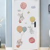 Ballon dessin animé Stickers muraux pour chambre de bébé porte décoration autocollants enfant chambre décor étanche vinyle sticker mural Kawaii