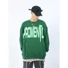 Joint Men's Hoodies vlones pull vert hip-hop marée marque automne et hiver lâche oversize col rond haut