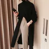 Warm Sweater Women Autumn Dress Winter Long Knitted Dresses loose Maxi Oversize Lady Bodycon Robe Vestidos 210805