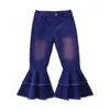 7 Styles Pantaloni Baby Wide Leg Flare Fashion Toddler Kids Bell Bottom Ruffle Girls Pants 2091