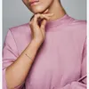 100% 925 стерлингового серебра мини-розовый прокладки Charm Fit Original Newly Me Link Bracte Fashion Свадебные украшения Аксессуары