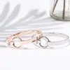 Fashion Expandable Wire Open Bangle Bracelet Manchette Women Belt Cuff Snap Button Jewelry Stainless Steel Bracelets Bangles