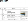 Grow R503-5V RGB LED DC5V UART-gränssnitt MX1.25-6pin Vattentät Kapacitiv Fingeravtrycksmodul Sensor Skanner för Arduino Android