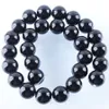 Wojiaer 6-14mm Black Quartz Stone Pärlor för smycken som gör DIY-handarbetsavstånd runt naturliga partier Bulk DBY910