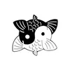 Yin yang taichi emaille pin custom koi walvis broches kleding shirt revers rugzak vis badge balans sieraden cadeau voor vrienden