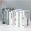 Sahte Kitap Süsleme Yerleri Şarap Ark Modern Sözleşmeli Oturma Odası Kitaplık Yatak Odası Dekorasyonu Avrupa Tarzı Y0412229W