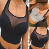 Mulheres Sexy Esportes Sutiã Feminino Ao Ar Livre Sem Mangas Ginásio Ginásio Running Colete Tanques De Crop Top Mulheres Activewear Brassiere Tank Tops Y0622