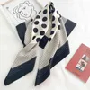 Fashion Polk Dot Print Square Scarves Silk Scarf Women Large Shawls Stoles Hijabs Echarpes Foulards Femme Wraps Bandana Female